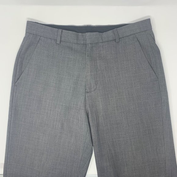 Calvin Klein Grey Flat Front‎ Men's Dress Pants Size W31 L30 - Picture 2 of 9